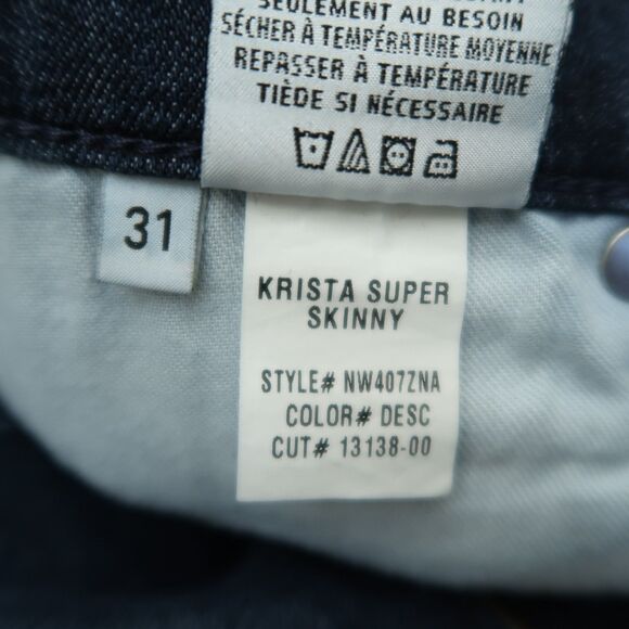 Hudson Jeans Women's Size 31 Blue Mid-Rise Krista Super Skinny Denim 29" Inseam - Picture 10 of 16